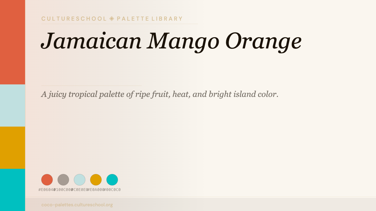 Color Stories- Jamaican Mango Orange