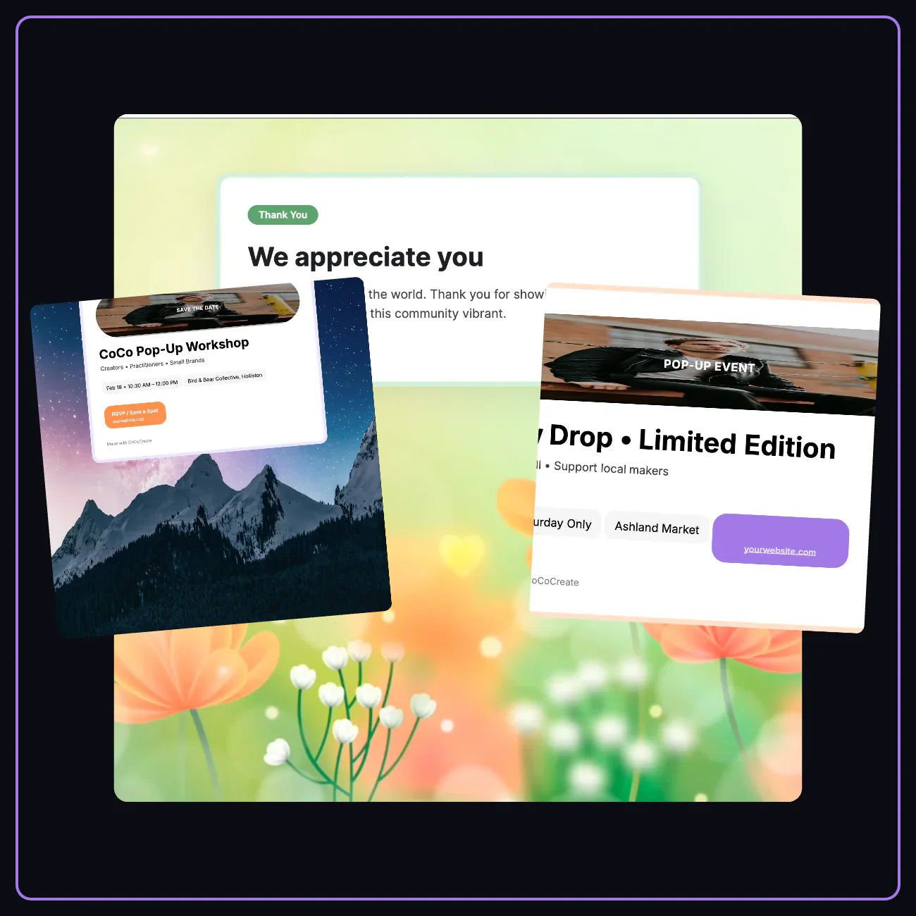 For Community Gatherings