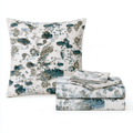 Toile Pillow with Inkwell Print