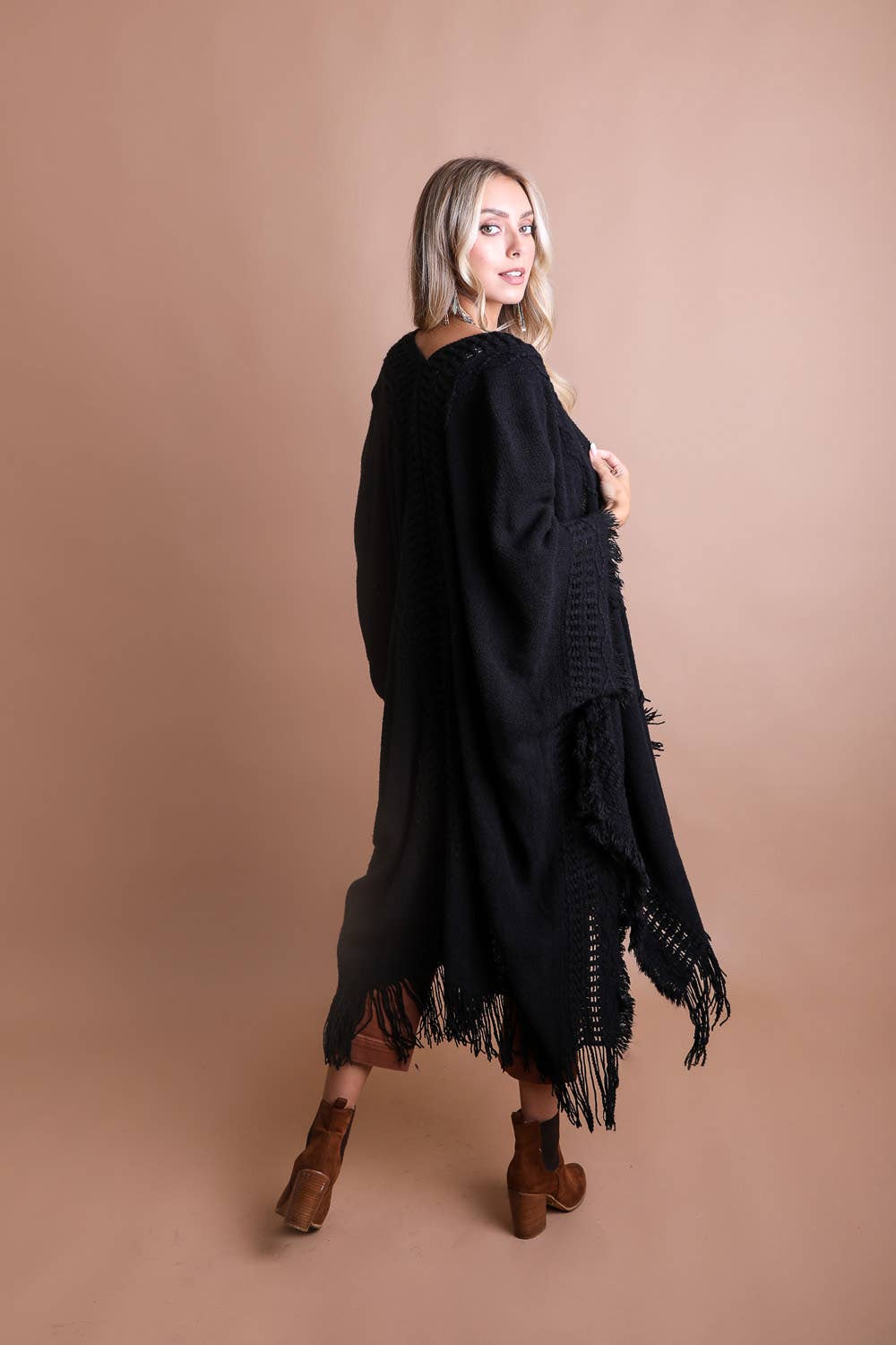 Bestselling Frayed Hem Bohemian Ruana