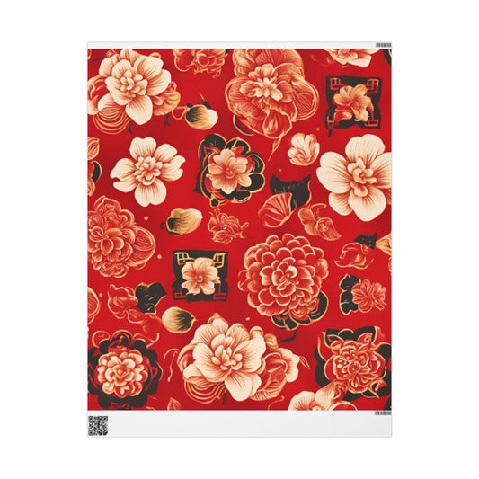 White Lotus Wrapping Paper