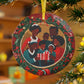 Black Family Glass Ornament