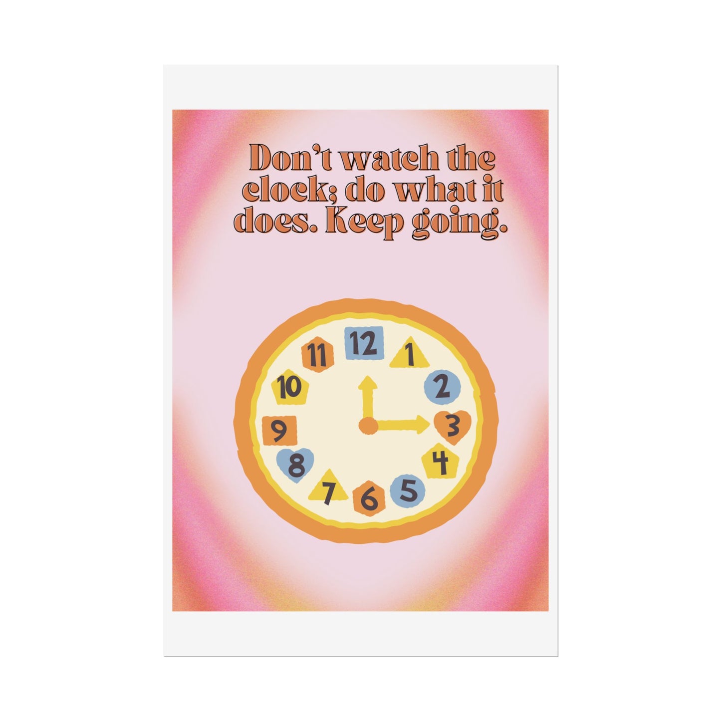 Keep Going Motivational Poster