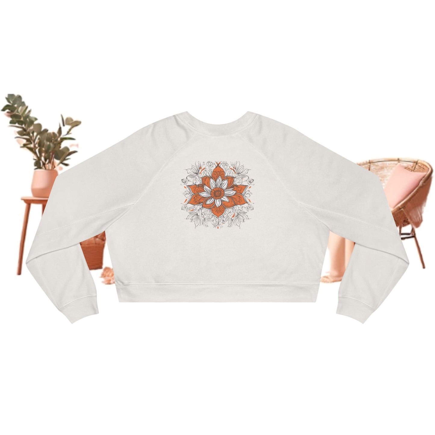 Cropped Raglan Sweatshirt