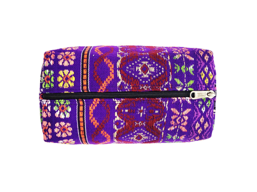 Ashley Pouch Cosmetic Cotton Bag Purple
