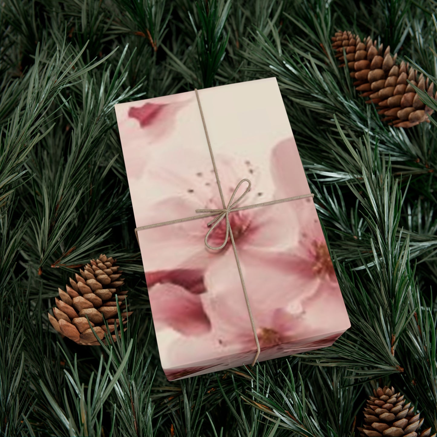 Pink Cherry Blossom Wrapping Paper