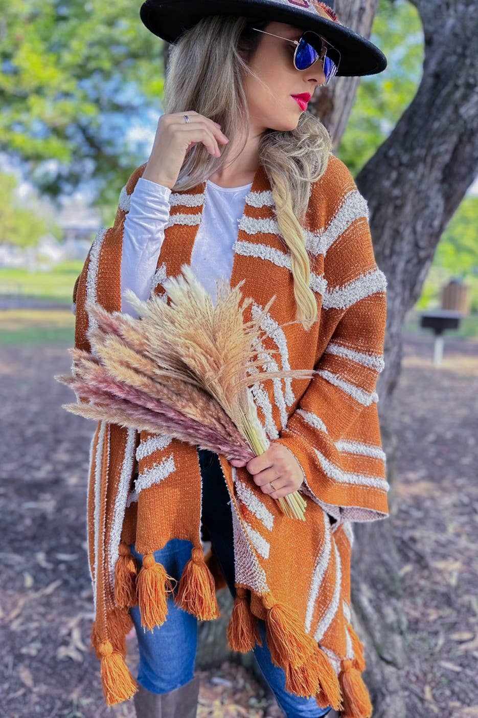 Texture Knit Chunky Tassel Cardigan–Boho Layer | Coming Soon