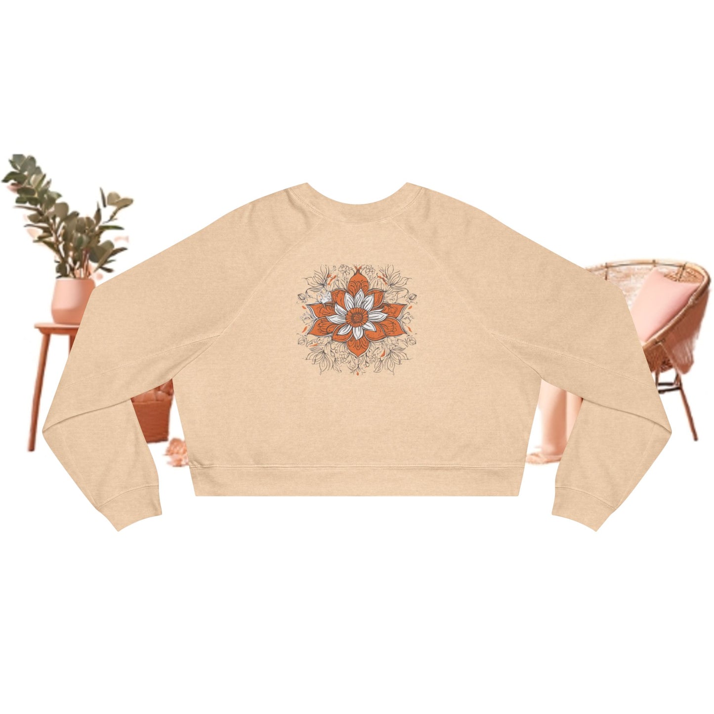 Cropped Raglan Sweatshirt