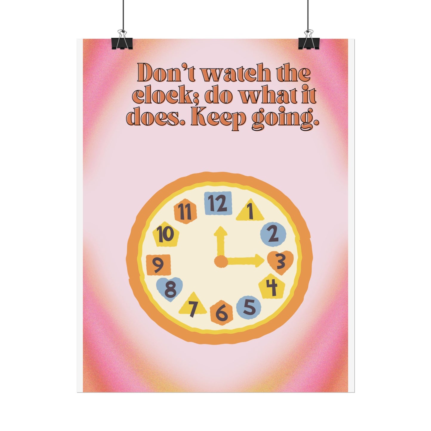 Keep Going Motivational Poster