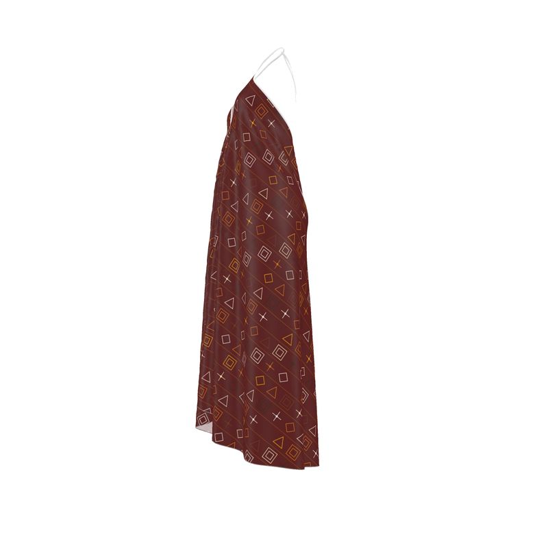 Modern Heritage- Zanzibar Clove Halter Dress