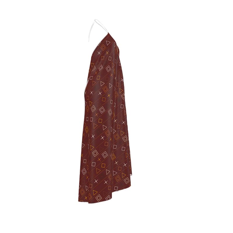 Modern Heritage- Zanzibar Clove Halter Dress