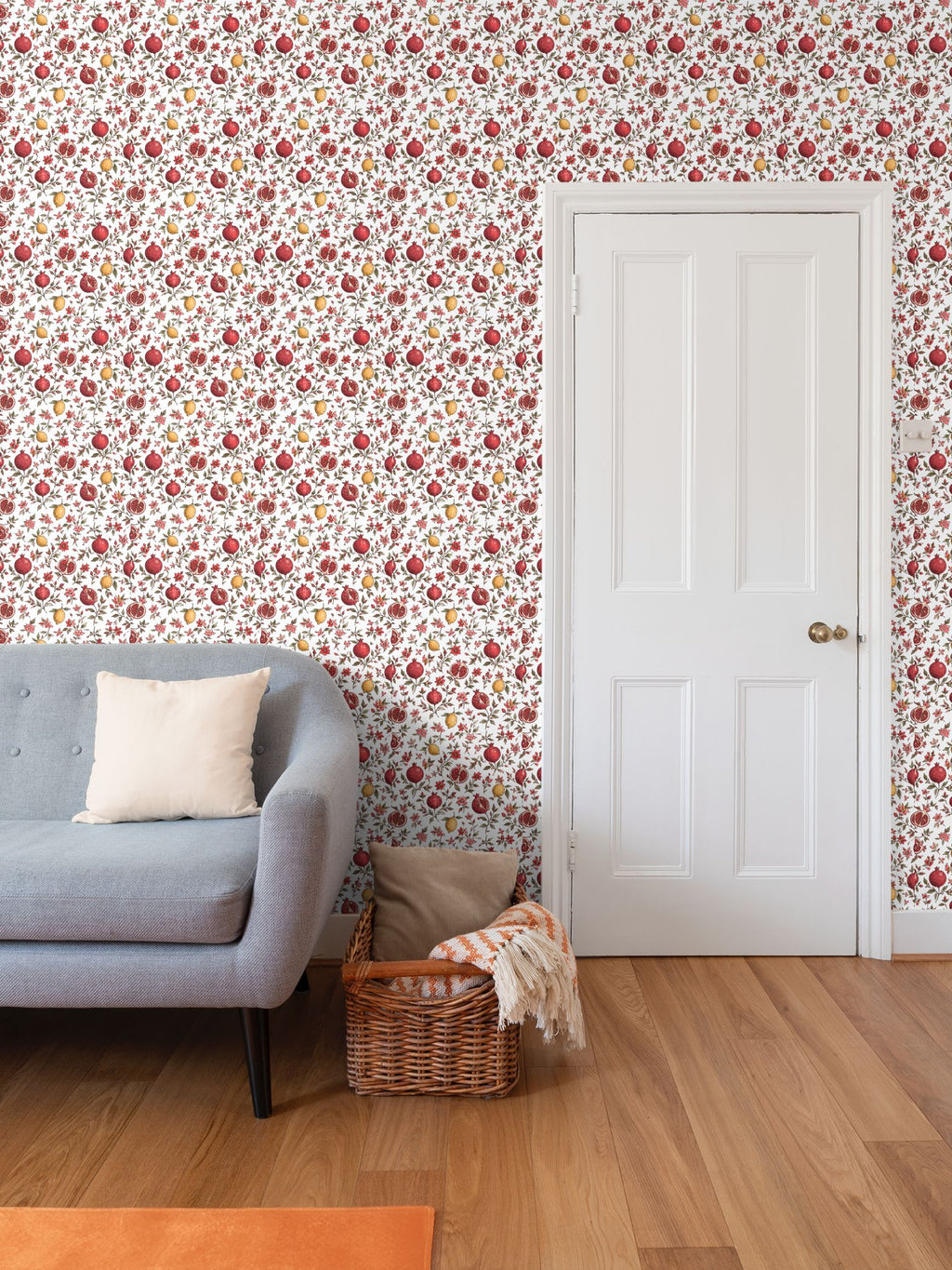 Modern Heritage- Persian Pomegranate Wallpaper
