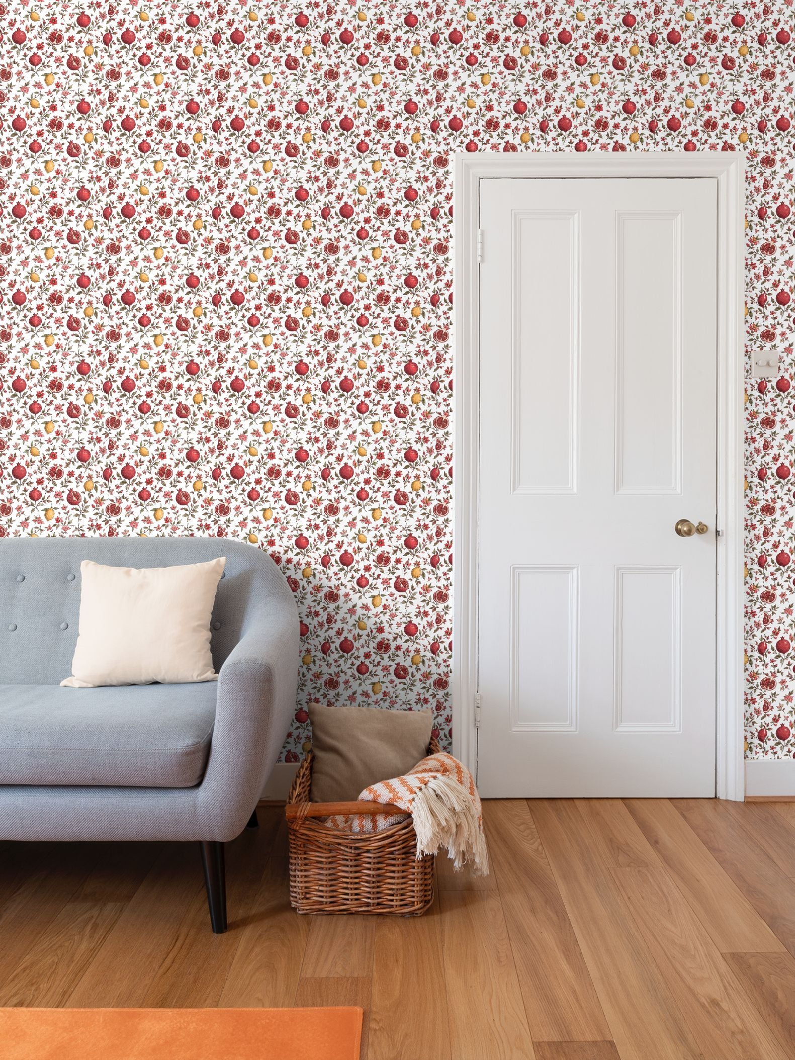 Modern Heritage- Persian Pomegranate Wallpaper