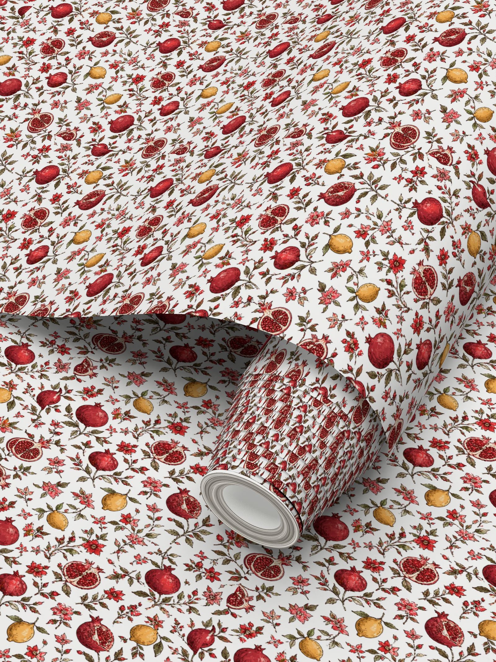 Modern Heritage- Persian Pomegranate Wallpaper