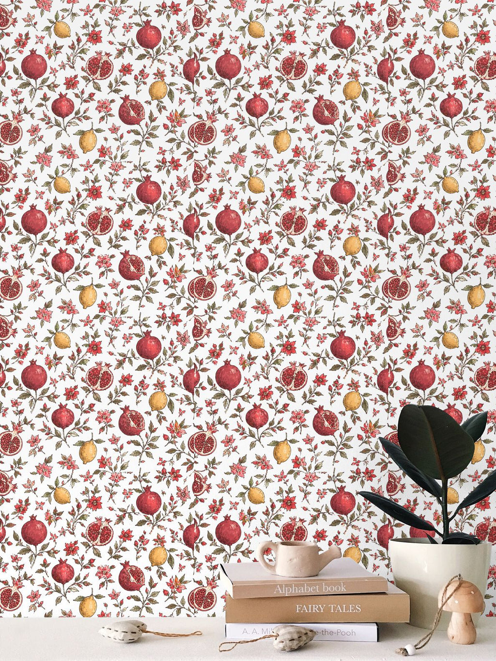 Modern Heritage- Persian Pomegranate Wallpaper