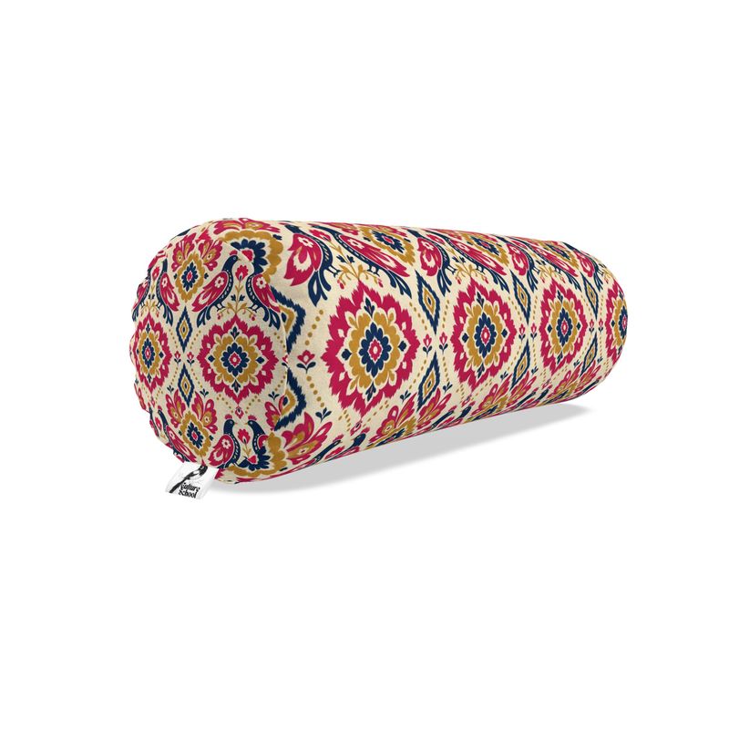 Big Bolster Pillow- Royal Magpie Print