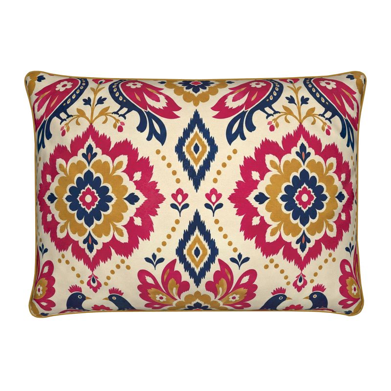 Rectangle Cushion- Royal Magpie | New Orleans Second Line