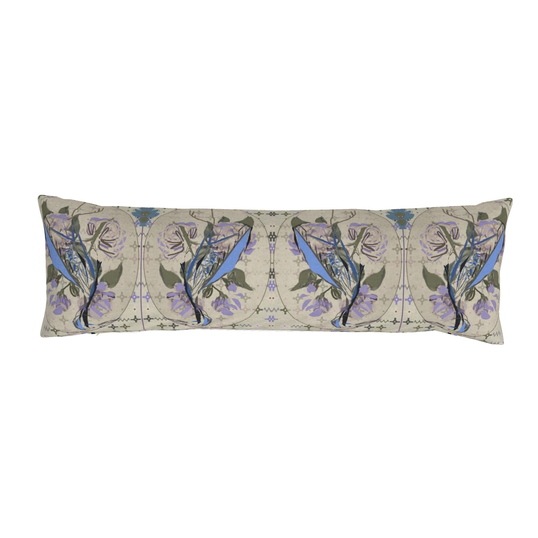 Bolster Pillow  | Santorini Limestone Blue Crane