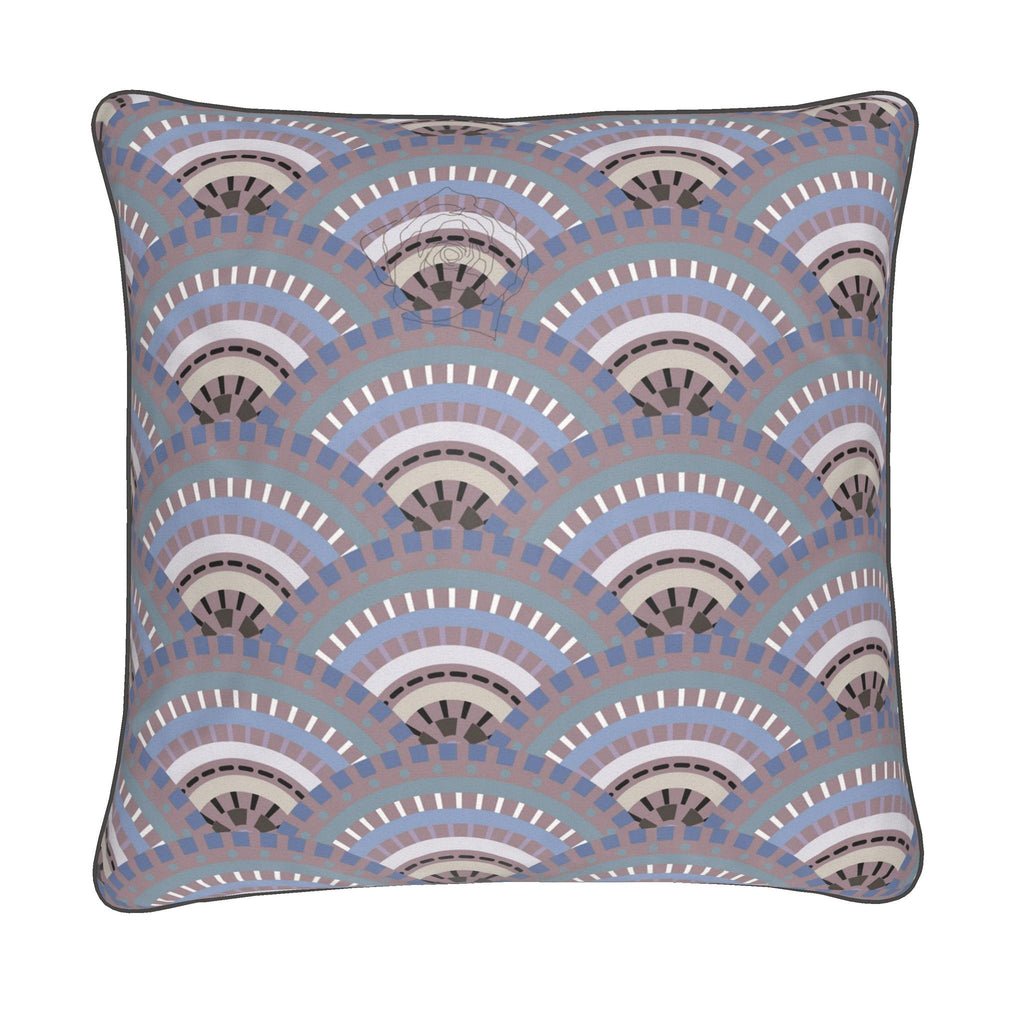 Piped Cushion Cover | Shibori Scallop