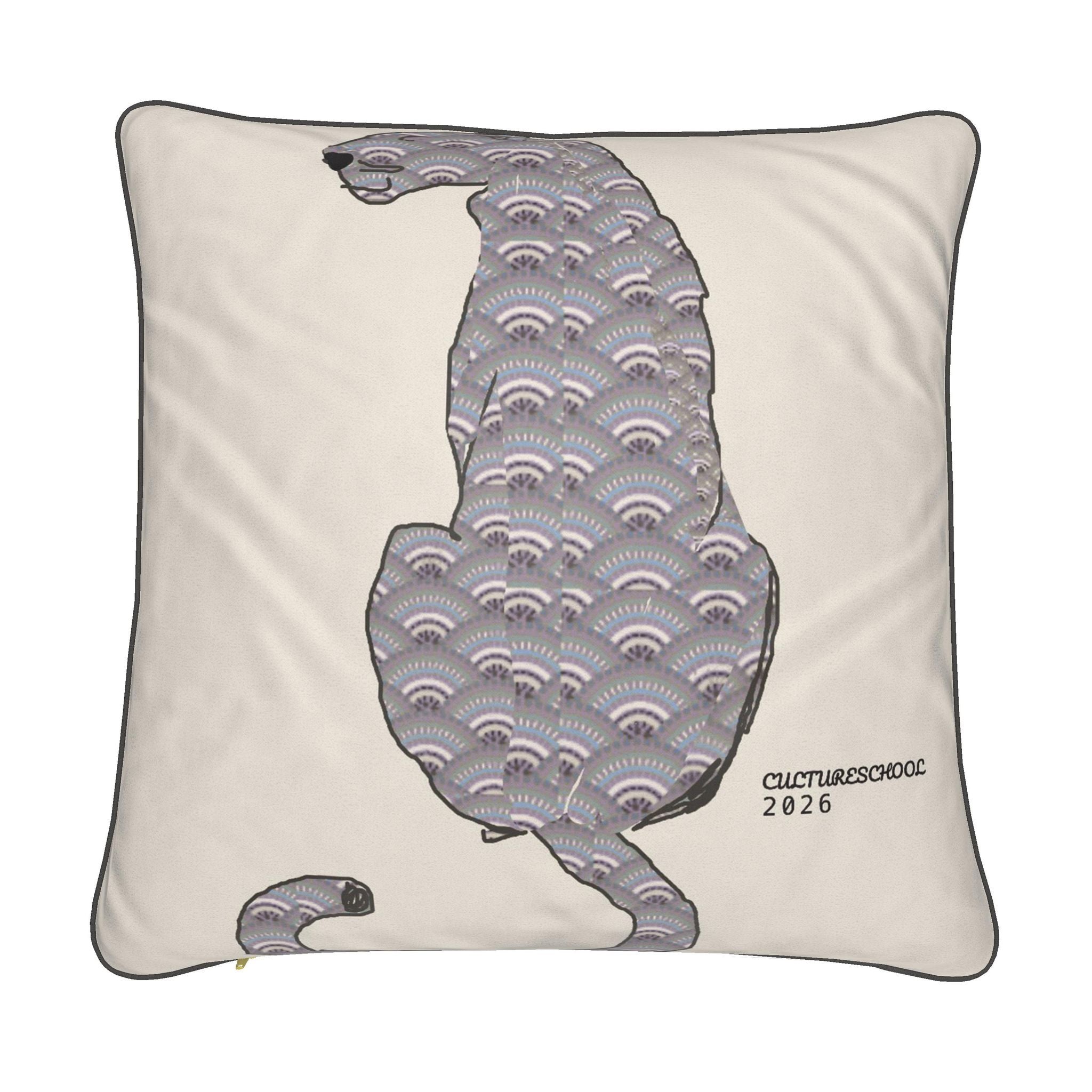 Piped Cushion Cover | Shibori Scallop