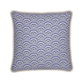Luxury Piped Silk Pillow - 24 x 24 | Cape Cod Deco Shells