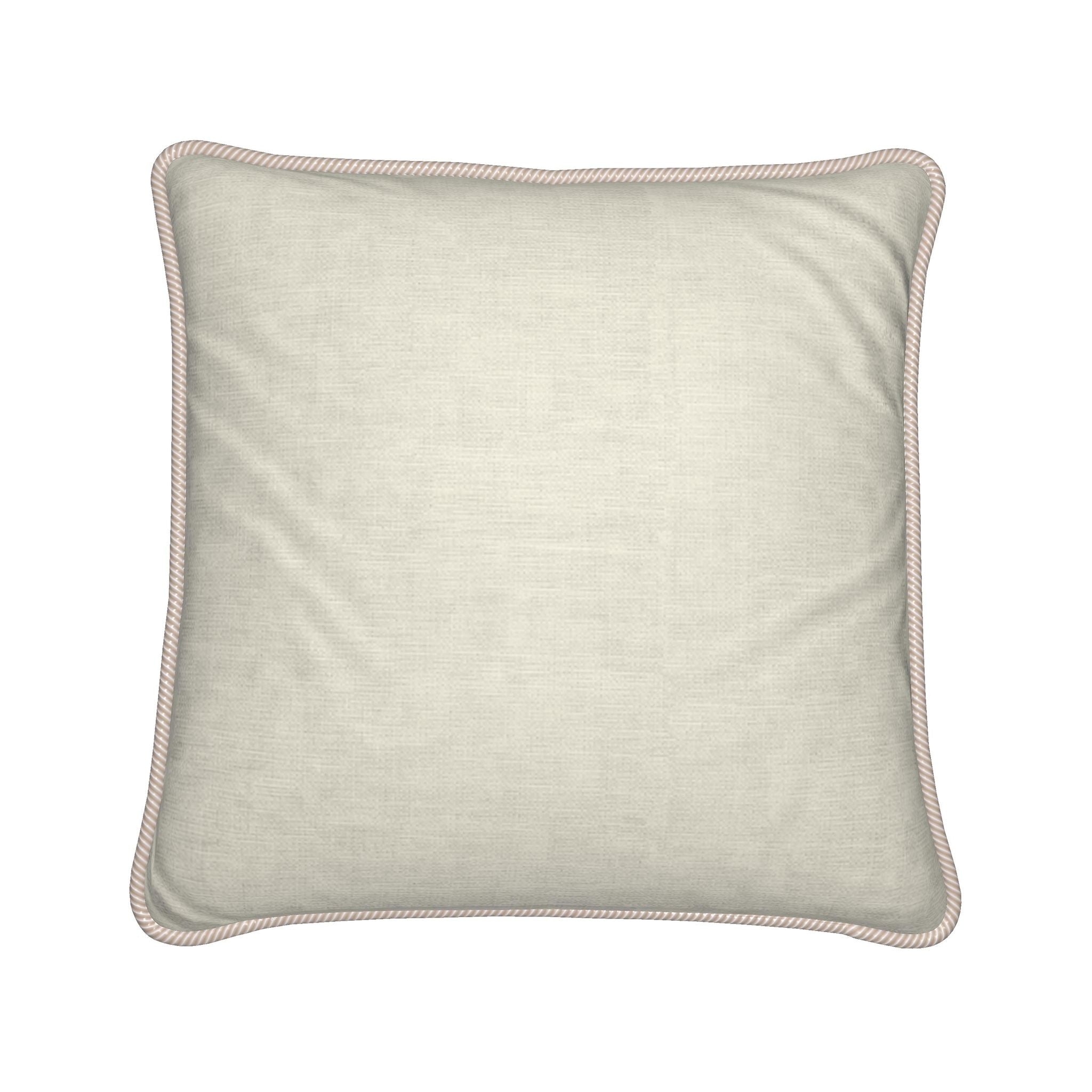 Luxury Piped Silk Pillow - 24 x 24 | Cape Cod Deco Shells