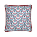 Luxury Piped Silk Pillow - 24 x 24 | Cape Cod Mermaid Deco Shells