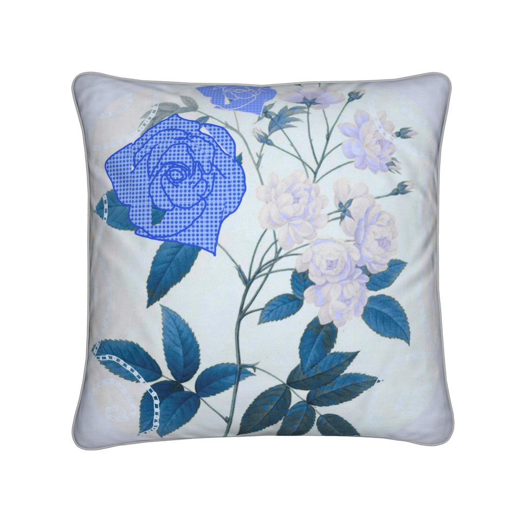 Piped Cushion Cover | Santorini Limestone Blue