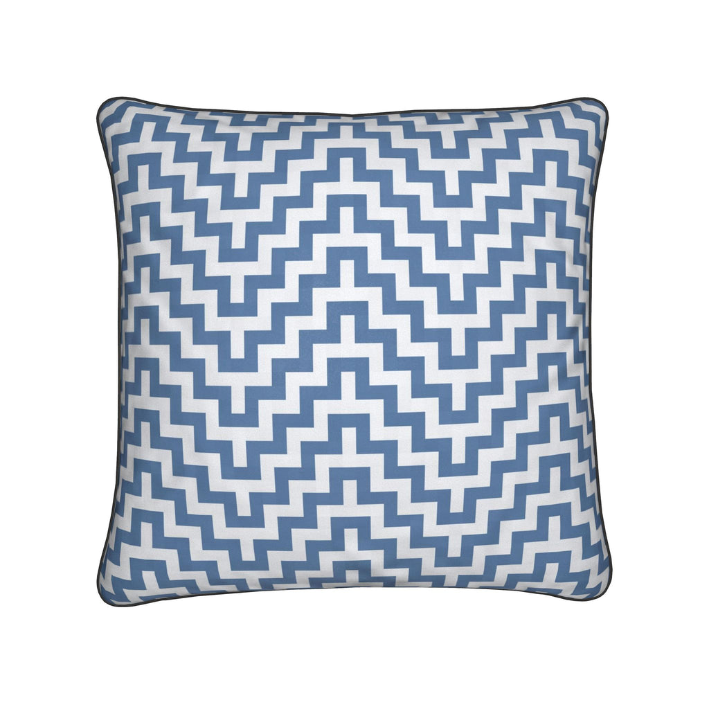 Piped Cushion - 24 x 24 | Andean Santorini Herringone