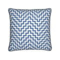 Piped Cushion - 24 x 24 | Andean Santorini Herringone