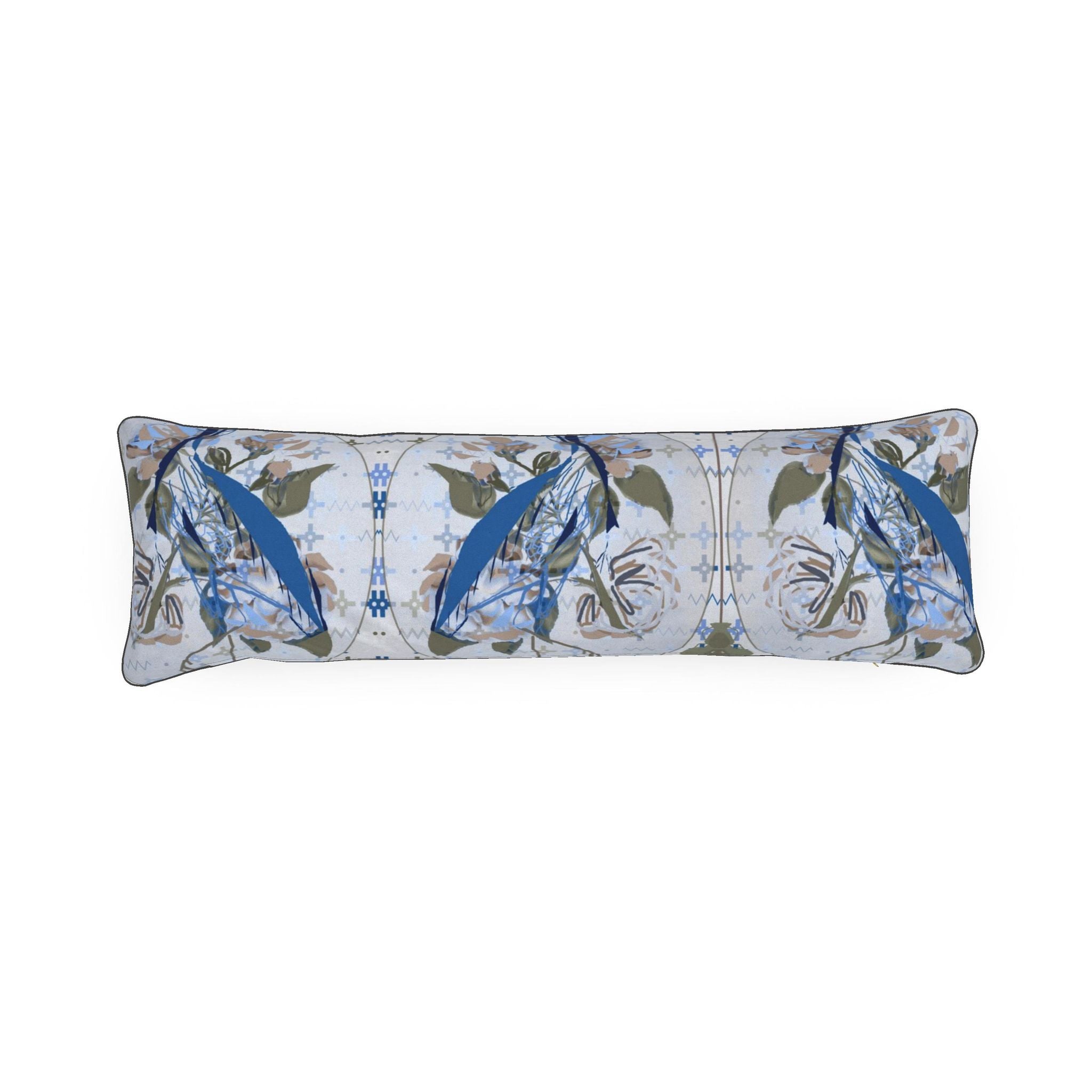 Black Piped Bolster Pillow | Cape Cod Crane