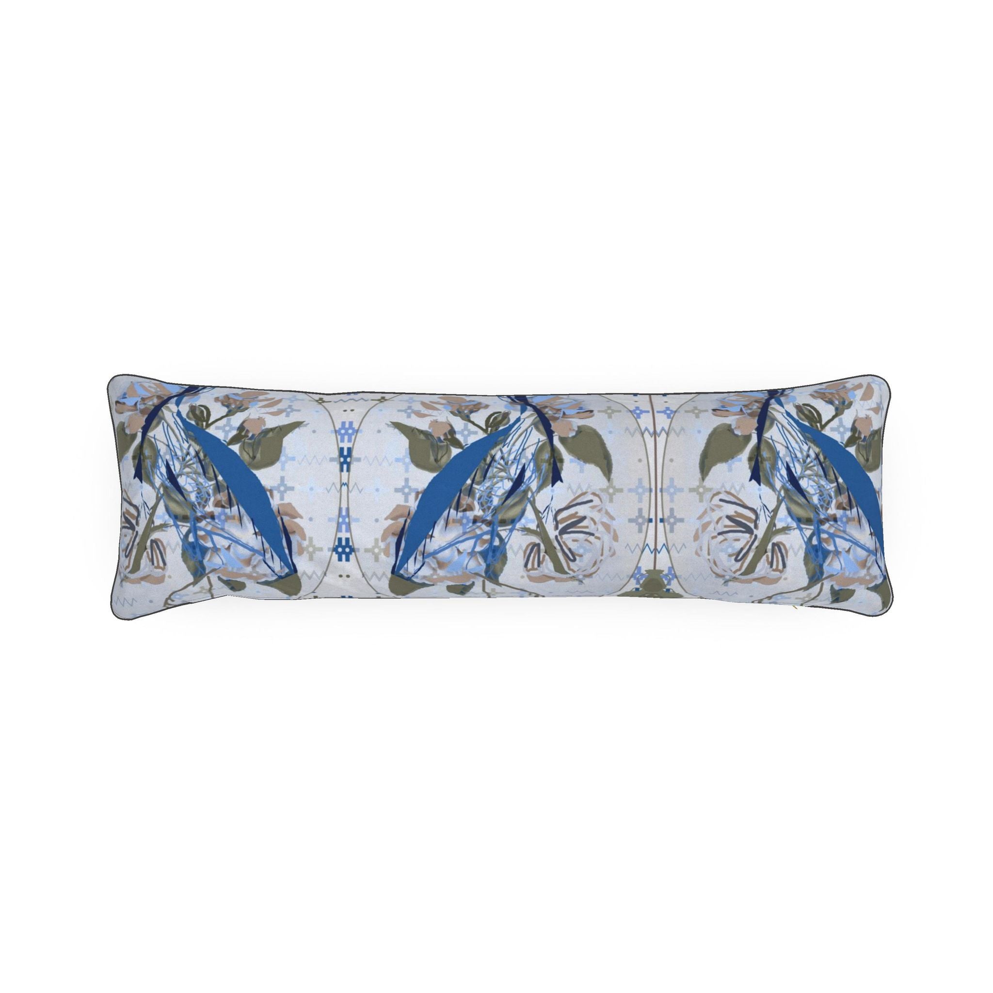 Black Piped Bolster Pillow | Cape Cod Crane