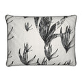Piped Cushion Cover in Eel Frond Print