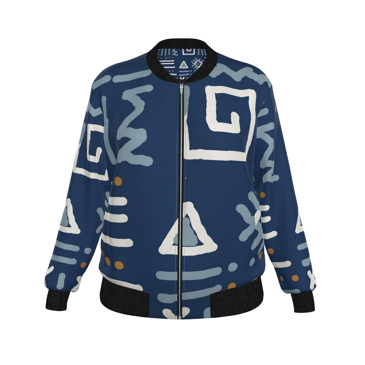 Ladies Limited Edition Bomber Jacket  | Adinkra Navy
