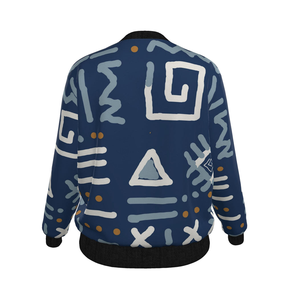 Ladies Limited Edition Bomber Jacket  | Adinkra Navy