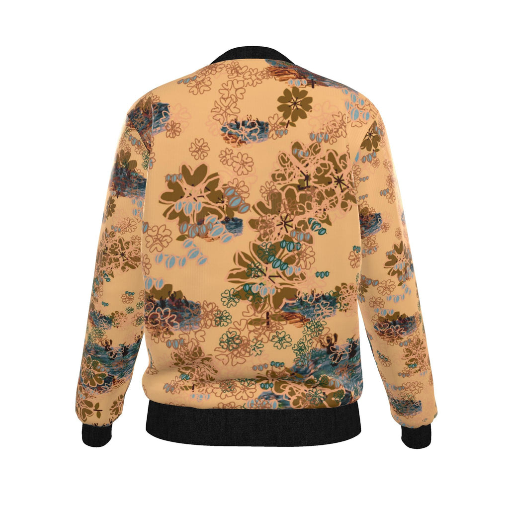 Women's Reversible Silk Bomber Jacket | Inkwell Toile Autumn