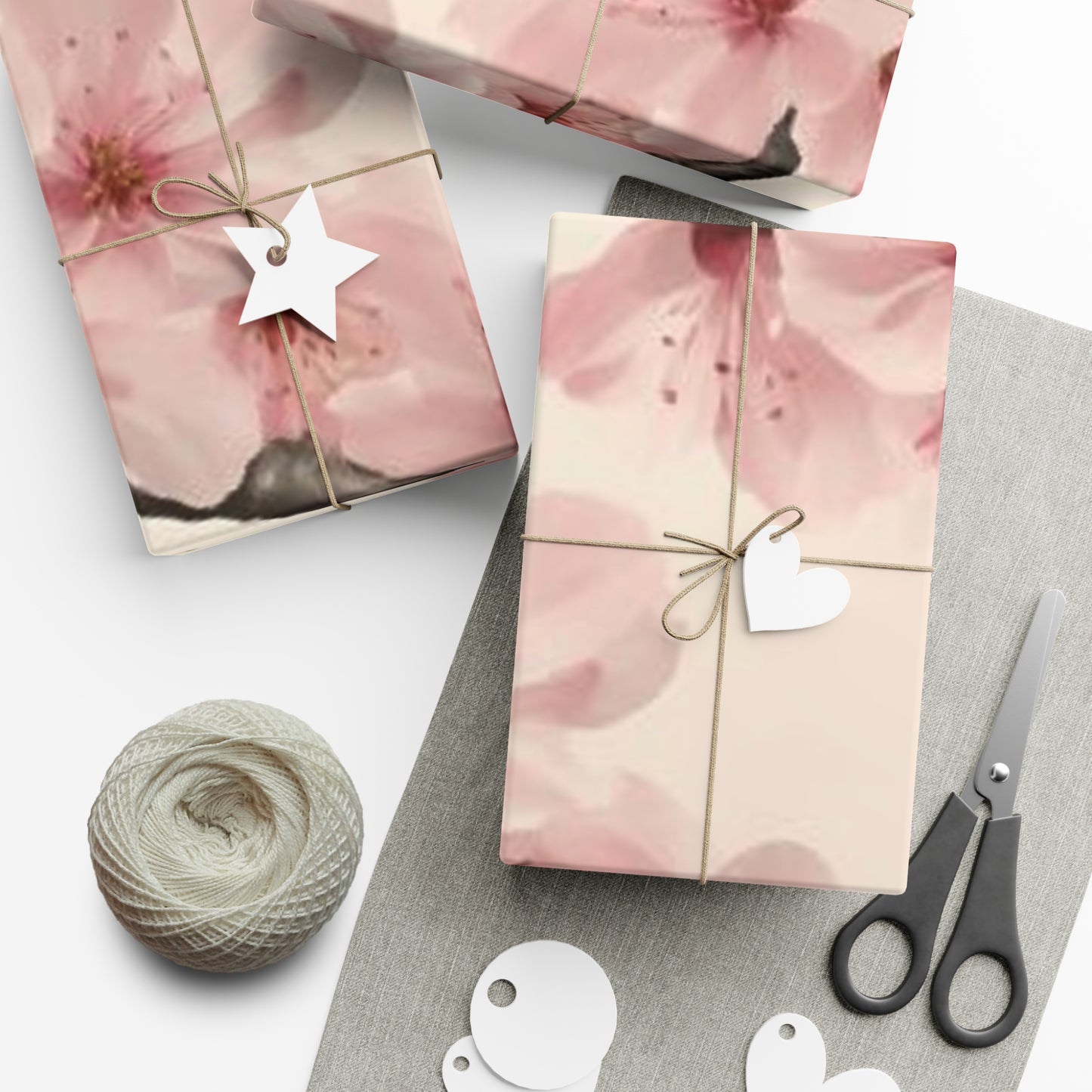 Pink Cherry Blossom Wrapping Paper