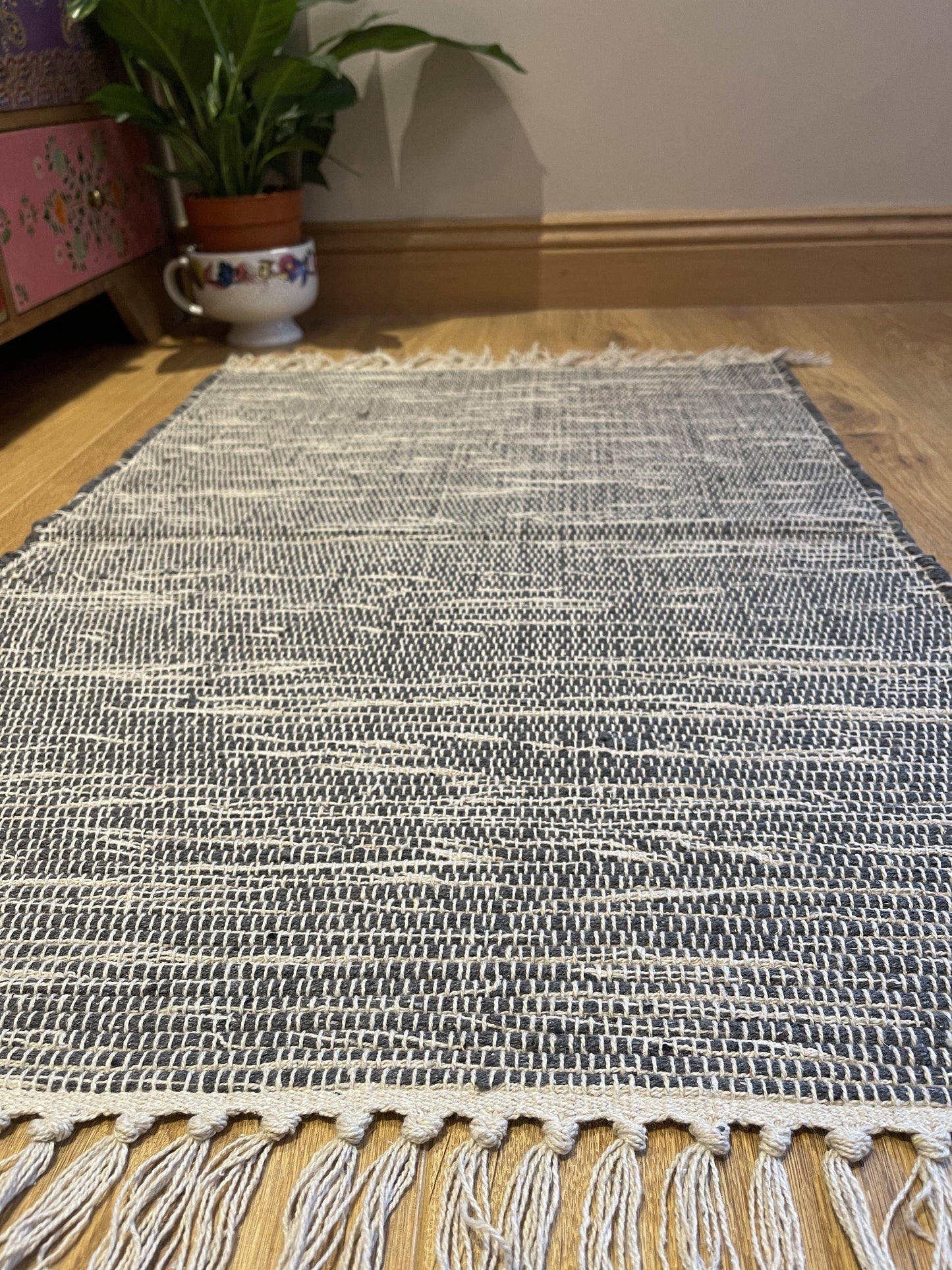 HUSH Hand Loomed Cotton Rug