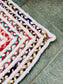 CARNIVAL Area Rug Multi Colour White Cotton Braided Rug