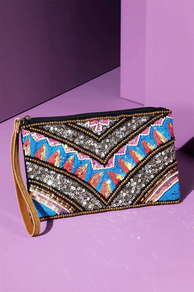 Handmade Las Vegas Ethnic Pattern Clutch