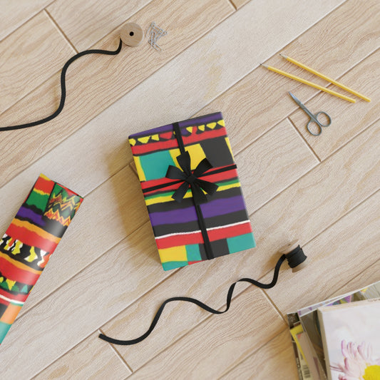 Wrapping Paper Rolls - Kente Cloth Print