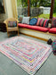 CARNIVAL Area Rug Multi Colour White Cotton Braided Rug