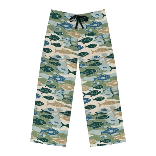 Men's Fish Camo Print Pajama Pants