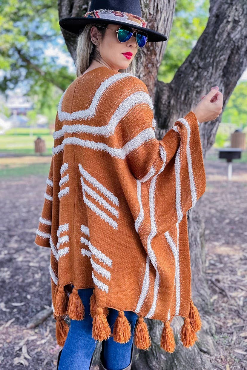 Texture Knit Chunky Tassel Cardigan–Boho Layer | Coming Soon