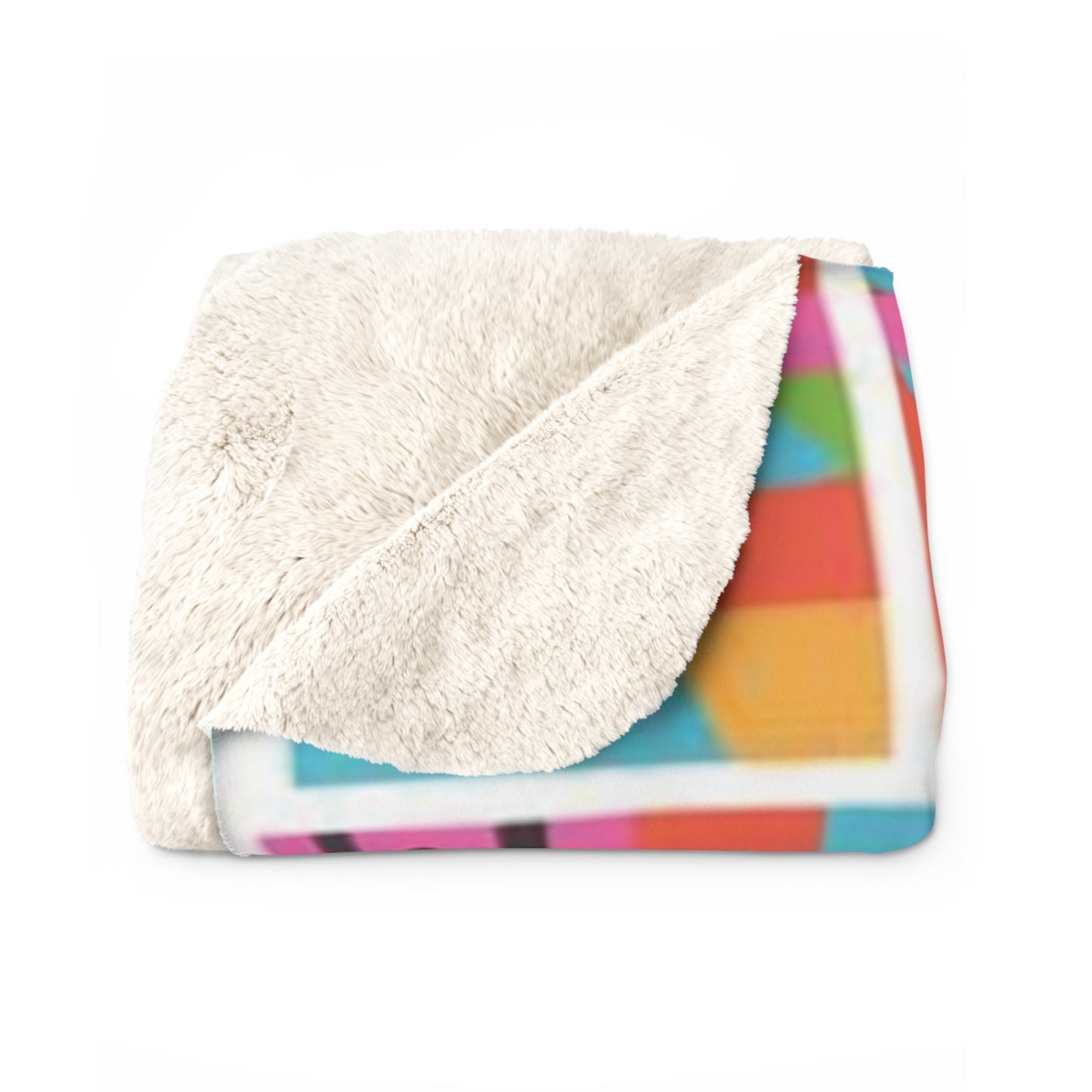 Swahili Sherpa Fleece Blanket