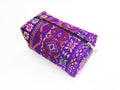 Ashley Pouch Cosmetic Cotton Bag Purple