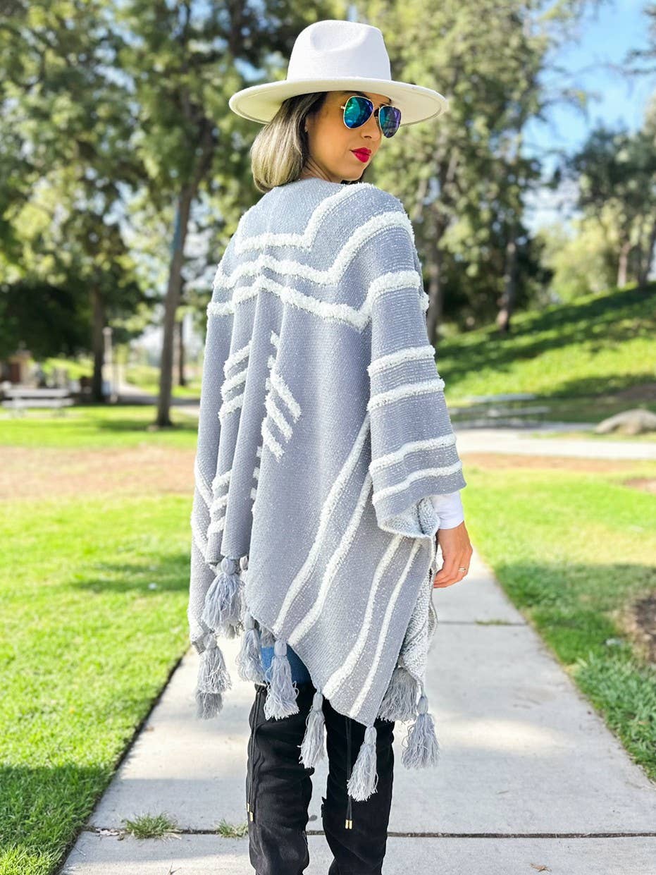 Texture Knit Chunky Tassel Cardigan–Boho Layer | Coming Soon