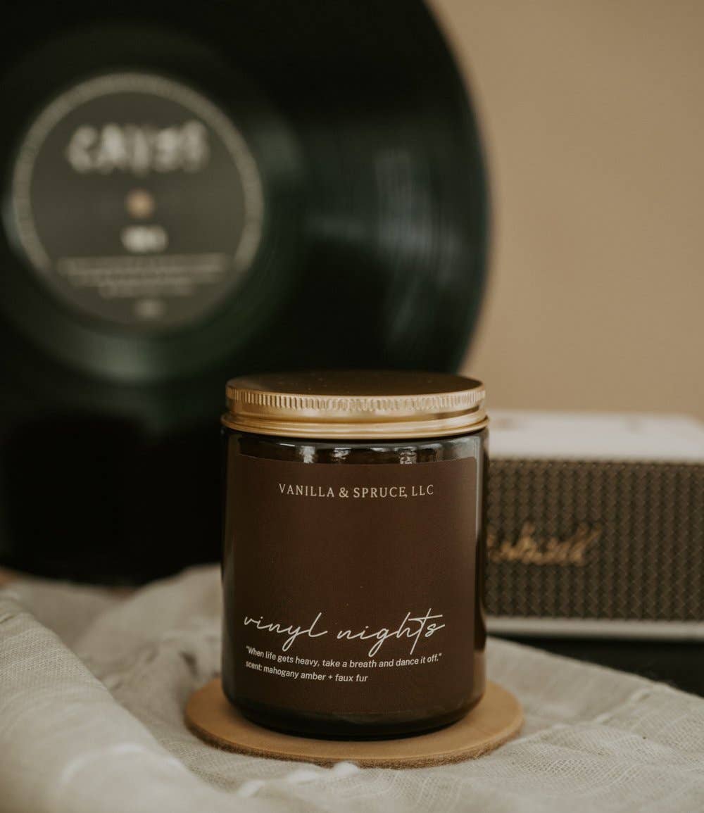 7 oz Candle - Vinyl Nights
