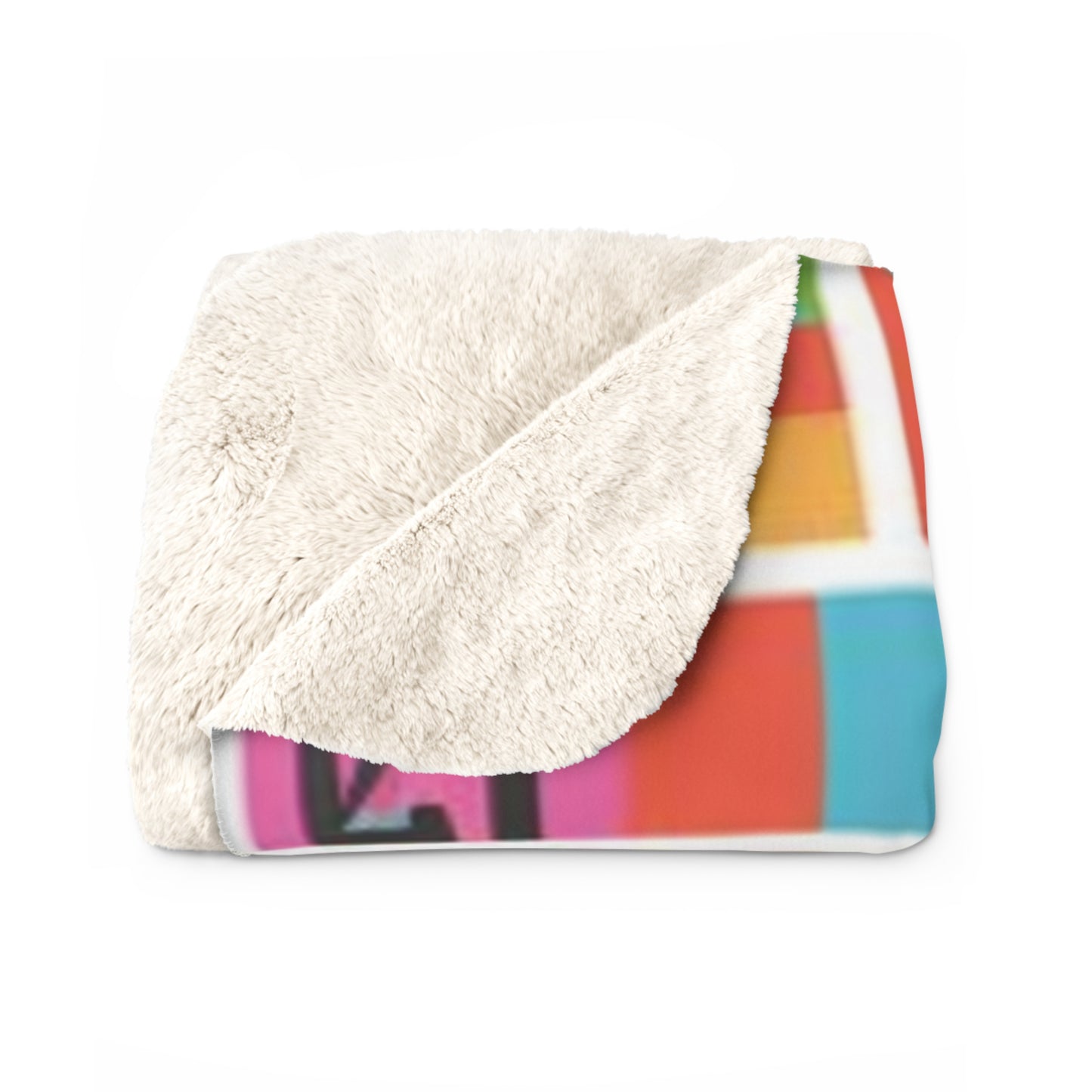 Swahili Sherpa Fleece Blanket