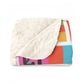 Swahili Sherpa Fleece Blanket